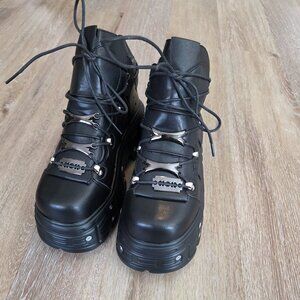 New gothic chunky platform shoes
